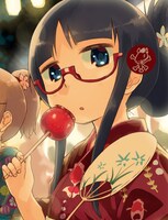 「デンキ街の本屋さん」扉イラストの一部。