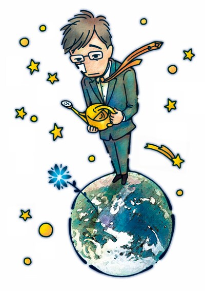 「コミック星新一 地球から来た男」カット（新潮文庫刊『地球から来た男』所収）(c)1974 星ライブラリ／新潮社