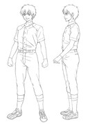 沢村栄純(CV:逢坂良太)のキャラクター設定画。(c)寺嶋裕二・講談社/「ダイヤのA」製作委員会