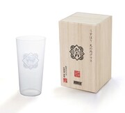 「丸の内グラス うすはりタンブラー L（桐箱入り）月長」(c) Moyoco Anno