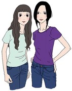 やまじえびねの読み切り「リラとシオン」予告カット