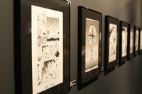 貞本義行によるマンガ版の複製原画。「エヴァンゲリオン展」松屋銀座(c)カラー