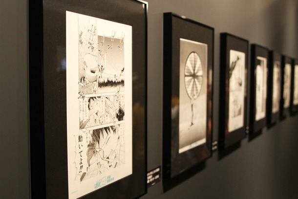 貞本義行によるマンガ版の複製原画。「エヴァンゲリオン展」松屋銀座(c)カラー