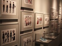 登場人物の色設定画。「エヴァンゲリオン展」松屋銀座(c)カラー