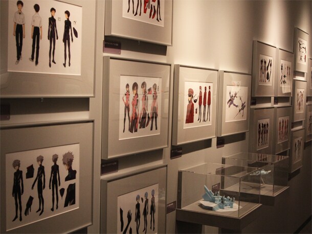 登場人物の色設定画。「エヴァンゲリオン展」松屋銀座(c)カラー