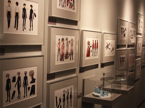 登場人物の色設定画。「エヴァンゲリオン展」松屋銀座(c)カラー