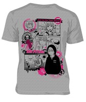 「それでも町は廻っている」の「紺双葉」Tシャツのバック。サイズはS～LLの4段階。3500円。