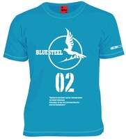 「蒼き鋼のアルペジオ」の「タカオ02Tシャツ」の青。サイズはS～LLの4段階。3500円。