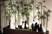 会場に入るとすぐに「犬の会」の面々がお出迎え。