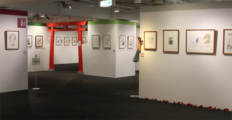 夏目友人帳原画展～緑川ゆきの世界～」展示風景。 - 「夏目友人