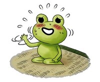 「伝染るんです。」のLINEスタンプのうち1種。「あれはいいよう。」と謙遜したいときに使おう。(c)SENSYA YOSHIDA／SHOGAKUKAN