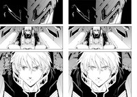 「ブレイクブレイド」の既刊と新装版（右）の比較画像。新装版には加筆修正が施されている。