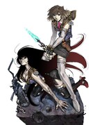 麻宮騎亜の新連載「サイレントメビウスQD（クアドリガ）」カット