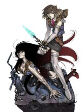 麻宮騎亜の新連載「サイレントメビウスQD（クアドリガ）」カット