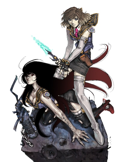 麻宮騎亜の新連載「サイレントメビウスQD（クアドリガ）」カット