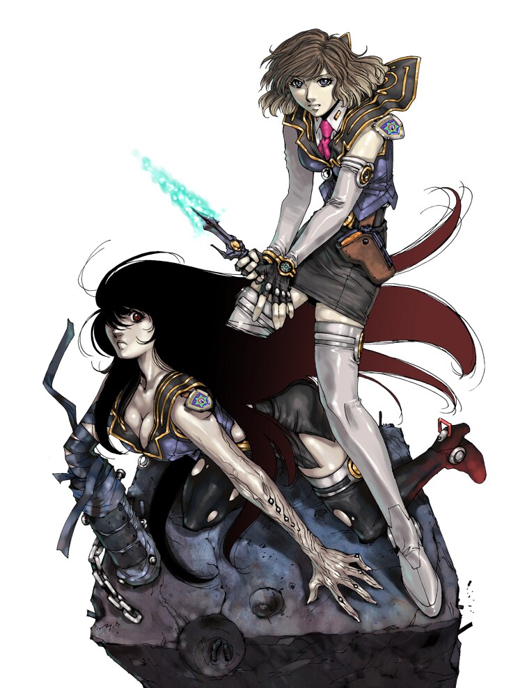 麻宮騎亜の新連載「サイレントメビウスQD（クアドリガ）」カット