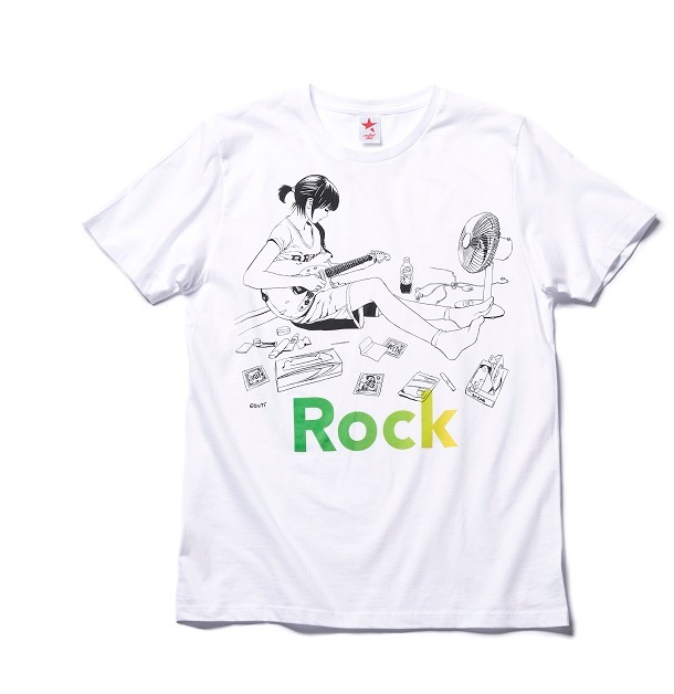 Tシャツ「江口寿史描きおろし」。 (c)Eguchi Hisashi