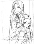 「蜘蛛神vs吸血鬼探偵の人外祭り2013」で当たるコラボ色紙のイメージ。