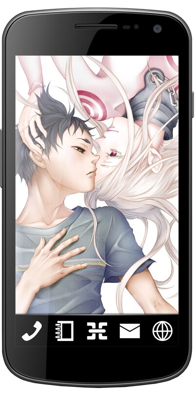 「デッドマン・ワンダーランド」のアプリより。(c)2010 片岡人生、近藤一馬/角川書店/デッドマン・ワンダーランドG棟