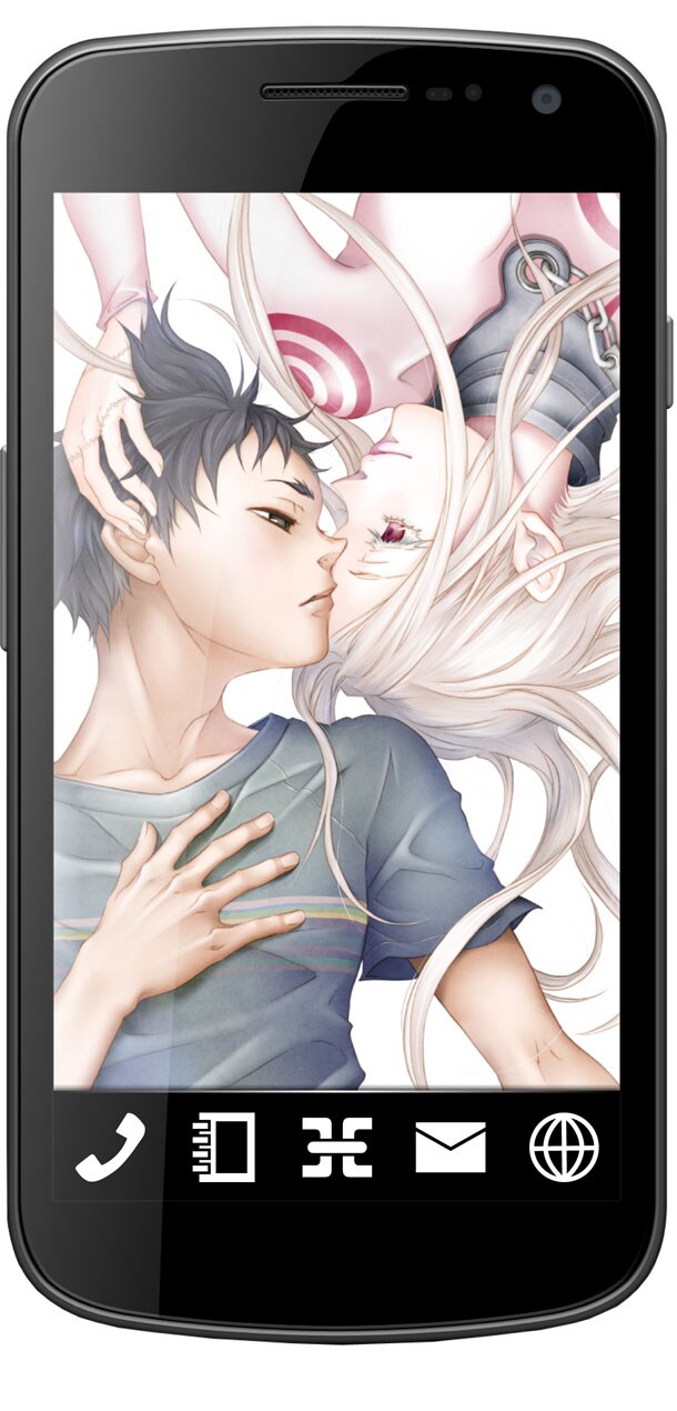 「デッドマン・ワンダーランド」のアプリより。(c)2010 片岡人生、近藤一馬/角川書店/デッドマン・ワンダーランドG棟