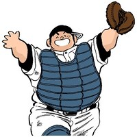 「タッチ」LINEスタンプのうち1種。(c)あだち充/小学館