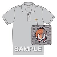 鹿の子ポロシャツ（グレー）、4095円。