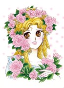 プリンセスGOLD9月号に掲載されている、落合薫原作によるいがらしゆみこ「薔薇のジョゼフィーヌ」のカット。