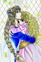 プリンセスGOLD9月号に掲載されている、中山星香「花冠の竜の国2nd」のカット。