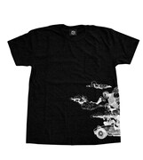 週刊少年ジャンプ45周年記念Tシャツ カプセル黒【Mサイズ】（表面）