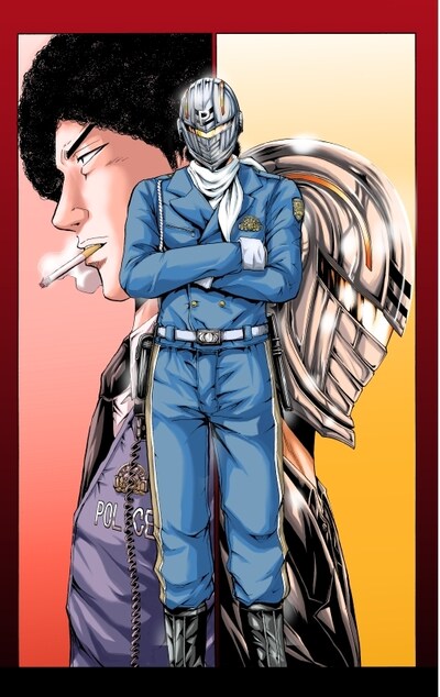 藤沢とおるの読み切り「仮面ティーチャー VS POLICE」カット (c)藤沢とおる／集英社