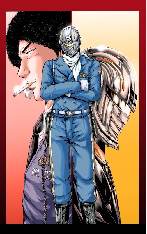 藤沢とおるの読み切り「仮面ティーチャー VS POLICE」カット (c)藤沢とおる/集英社