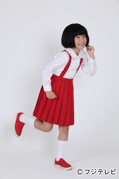 「ちびまる子ちゃん」で3代目まる子を演じる信太真妃。