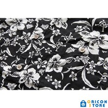 「SR’ES RAINBOW ワンピース アロハシャツ（Straw Hat Crew Aloha）ブラック／ホワイト」(c)尾田栄一郎／集英社・東映アニメーション