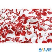 「SR’ES RAINBOW ワンピース アロハシャツ（Straw Hat Crew Aloha）ホワイト／レッド」(c)尾田栄一郎／集英社・東映アニメーション