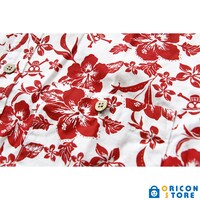 「SR’ES RAINBOW ワンピース アロハシャツ（Straw Hat Crew Aloha）ホワイト／レッド」(c)尾田栄一郎／集英社・東映アニメーション