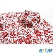 「SR’ES RAINBOW ワンピース アロハシャツ（Straw Hat Crew Aloha）ホワイト／レッド」(c)尾田栄一郎／集英社・東映アニメーション