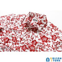 「SR’ES RAINBOW ワンピース アロハシャツ（Straw Hat Crew Aloha）ホワイト／レッド」(c)尾田栄一郎／集英社・東映アニメーション