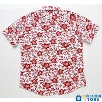 「SR’ES RAINBOW ワンピース アロハシャツ（Straw Hat Crew Aloha）ホワイト／レッド」(c)尾田栄一郎／集英社・東映アニメーション