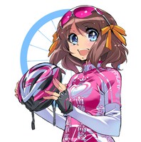 松本規之が「止まらないで自転車乙女」の帯に描き下ろしたイラスト。(c)NORIYUKI MATSUMOTO/MAG Garden