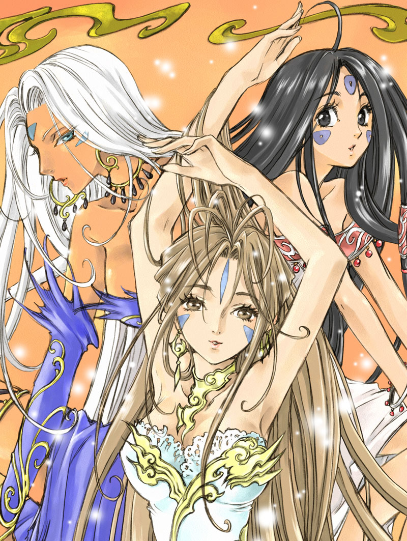 CLAMPによる「ああっ女神さまっ」のイラスト。