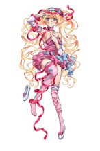 ツクモの抱き枕カバー裏面のために描き下ろされたイラスト。実際の商品とは異なる場合がある。 (c)御巫桃也／一迅社・カーニヴァル製作委員会