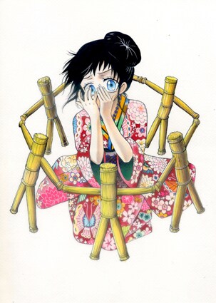 原画展の告知ビジュアル。