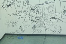 藤田和日郎による「うしおととら」のラクガキ。