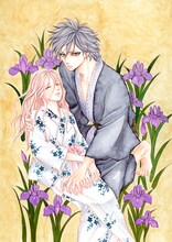 高梨みつばの新連載「スミカスミレ」扉イラスト。 (c)高梨みつば／集英社