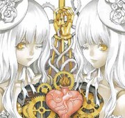 小畑健が描き下ろした「ローゼンメイデン」トリビュートピンナップの一部。全体のイラストは誌面で楽しんでほしい。