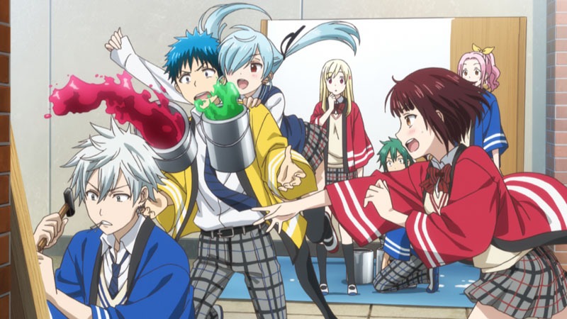 「山田くんと7人の魔女」アニメPVの場面写真。