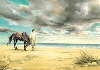 「チェーザレ～破壊の創造者～」のカラー原稿。