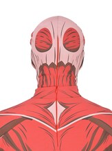 超大型巨人コスチュームセットの背面。(c)諫山創・講談社／「進撃の巨人」製作委員会