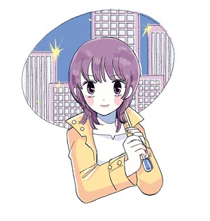 堤谷菜央の読切「ひがしの水平線」予告カット。