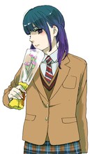 平尾アウリ「今日も渋谷のはじっこで」予告カット。